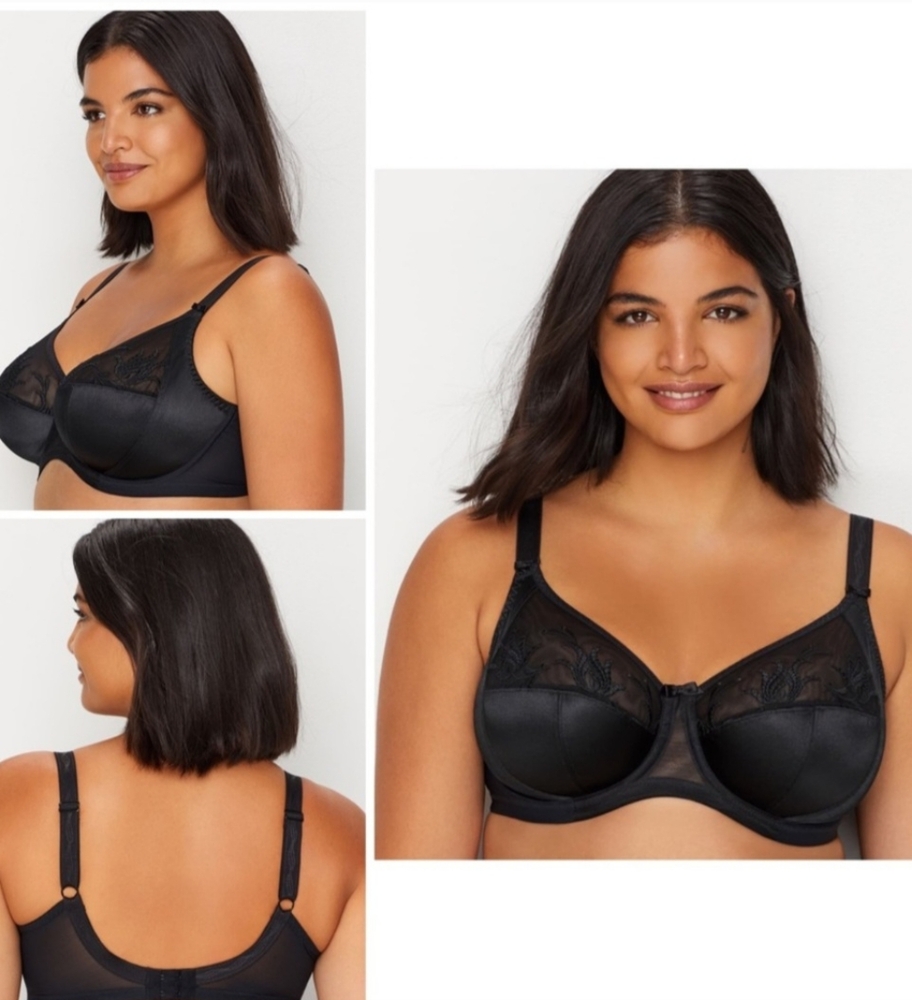 Elomi Black Lace Underwire Full Cup Bra